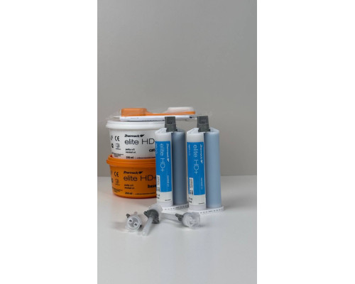 А-Силікон Elite HD+ (еліт HD+) special pack Normal, (light 2*50мл + putty soft 2*250мл + mixing tips 12шт. + oral tips 12шт.), 600мл C203122 Zhermack
