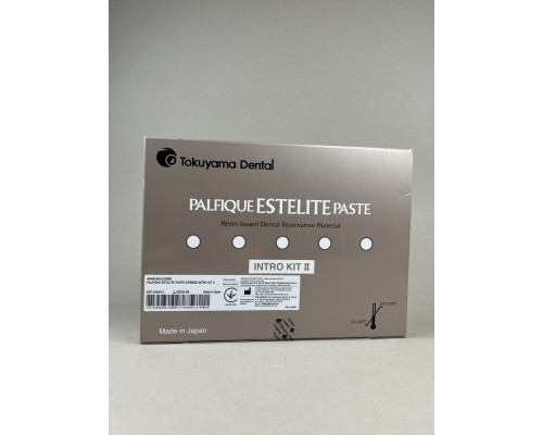 Palfique Estelite Paste (Палфик Эстелайт Пасте) ф/полимерный композитный материал, набор (шприцы 6шт*3,8г: A1, A2, A3, OA2*2, OA3; бонд форс II, адгезив 1мл; палетка, 25 аппликаторов9) Dental