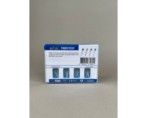 Штифти СВШ Fiber Post 20шт+ 4 розгортки, 020936 Асорті,уп