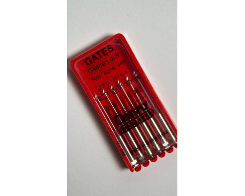 Gates Drills сталь, 824000312 Dentsply Maillefer 32мм №03,6шт/упак
