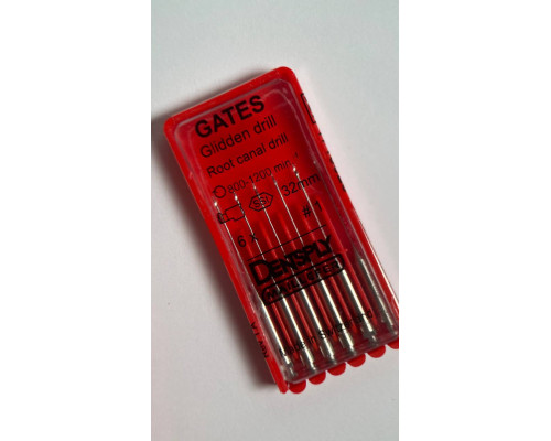 Gates Drills сталь, 824000112 Dentsply Maillefer 32мм №01,6шт/упак