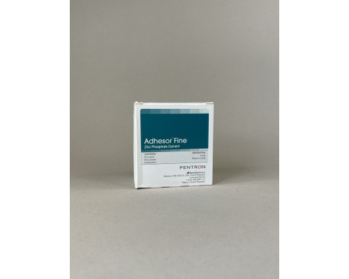 Adhesor Fine (Адгезор Файн) цинк-фосфатний цемент, набір (порошок 80г + рідина 55гр), 4111221PE Pentron