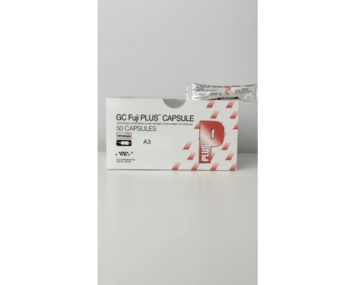 Fuji Pus Capsule (Фуджі Плюс Капсули) фіксуючий склоіономерний цемент, модифікований смолами в капсулах, 1шт, 036116 GC A3,упаковка