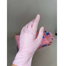 Рукавички медичні оглядові нестерильні без пудри, 100шт. (50пар), Pink, нітрил, 117292 Nitrylex Sуп