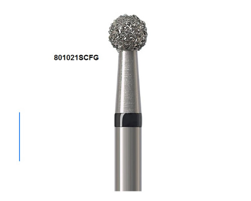 Боры Öko-Dent алмазные турбинные (шарик стандартный), super coarse, черный, 801021SCFG Öko Dent 801021SCFG,шт