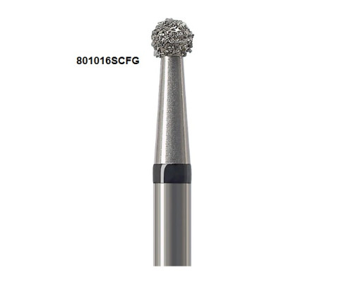 Боры Öko-Dent алмазные турбинные (шарик стандартный), super coarse, черный, 801016SCFG Öko Dent 801016SCFG,шт