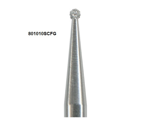 Боры Öko-Dent алмазные турбинные (шарик стандартный), super coarse, черный, 801010SCFG Öko Dent 801010SCFG,шт