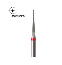 Бори Öko-Dent алмазні турбінні (голкоподібний), fine, червоний, 858010FFG Öko Dent 858010FFG,шт
