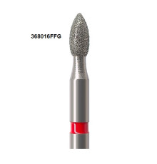 Бори Öko-Dent алмазні турбінні (сливка), fine, червоний, 368016FFG Öko Dent 368016FFG,шт