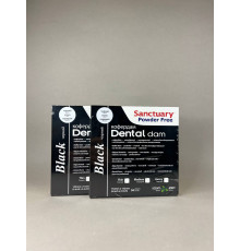 Кофердам Dental Dam раз. неопудр. м'ята, 152мм*152мм, 36шт/упак черный, латекс, 039599 Sanctuary medium,(р)
