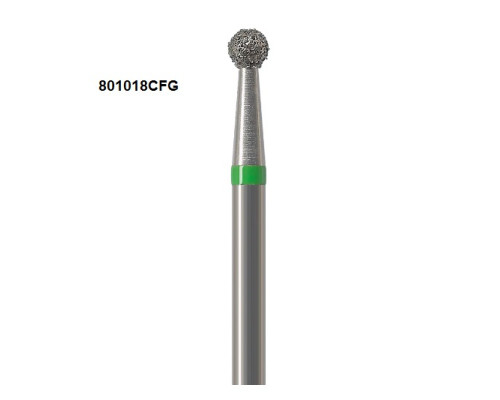 Боры Öko-Dent алмазные турбинные (шарик стандартный), coarse, зеленый, 801018CFG Öko Dent 801018CFG,шт