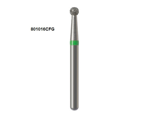 Боры Öko-Dent алмазные турбинные (шарик стандартный), coarse, зеленый, 801016CFG Öko Dent 801016CFG,шт