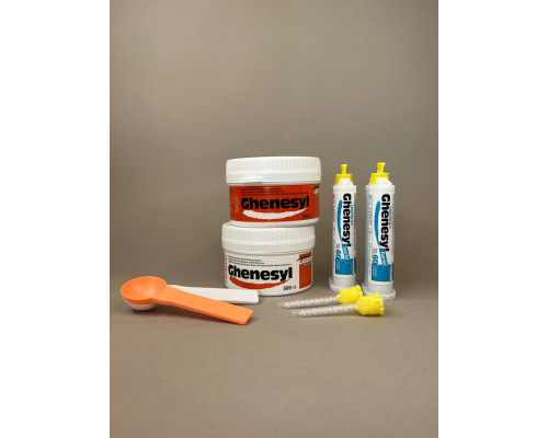 А-Силікон Ghenesyl Putty Soft (генесіл путі софт) A-силікон набір (база, каталізатор, 2 Х 300мл + мірна ложка 2шт) GNS010 Lascod