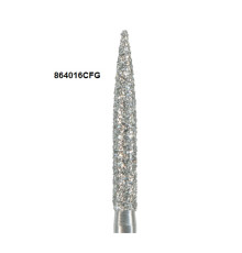 Бори Öko-Dent алмазні турбінні (полум'я подовжений), coarse, зелений, 864016CFG Öko Dent 864016CFG,шт