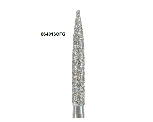 Боры Öko-Dent алмазные турбинные (пламеневидный), coarse, зеленый, 864016CFG Öko Dent 864016CFG,шт