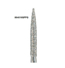 Бори Öko-Dent алмазні турбінні (полум'яподібний), super fine, жовтий, 864016SFFG Öko Dent 864016SFFG,шт
