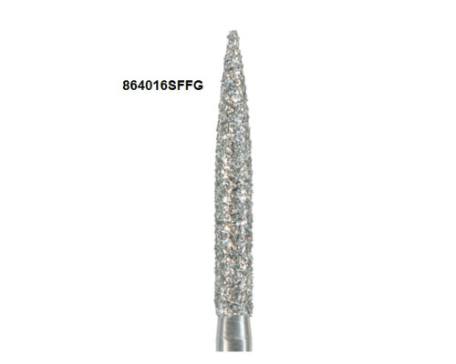 Боры Öko-Dent алмазные турбинные (пламеневидный), super fine, желтый, 864016SFFG Öko Dent 864016SFFG,шт