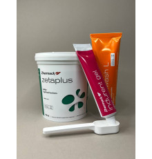 С-силикон Zetaplus Intro Kit L (Зетаплюс Интро Кот Л) оттискной материал, набор (putty 900мл + light 140мл + catalyst 60мл + смесительный блокнот 1шт), C100730 Zhermack