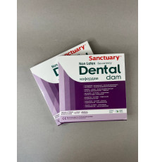 Кофердам Dental Dam раз. неопудр. с ароматом м'яти, 152мм*152мм, 15шт/упак, пурпурный, без латекса 053939 Sanctuary