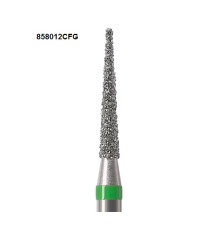 Бори Öko-Dent алмазні турбінні (голкоподібний), coarse, зелений, 858012CFG Öko Dent 858012CFG,шт.