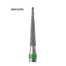 Бори Öko-Dent алмазні турбінні (голкоподібний), coarse, зелений, 858012CFG Öko Dent 858012CFG,шт