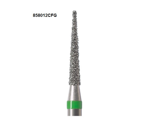 Боры Öko-Dent алмазные турбинные (игловидный), coarse, зеленый, 858012CFG Öko Dent 858012CFG,шт