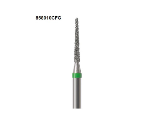 Боры Öko-Dent алмазные турбинные (игловидный), coarse, зеленый, 858010CFG Öko Dent 858010CFG,шт