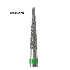 Бори Öko-Dent алмазні турбінні (голкоподібний), coarse, зелений, 858014CFG Öko Dent 858014CFG,шт