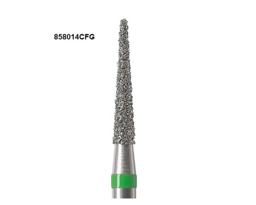 Боры Öko-Dent алмазные турбинные (игловидный), coarse, зеленый, 858014CFG Öko Dent 858014CFG,шт