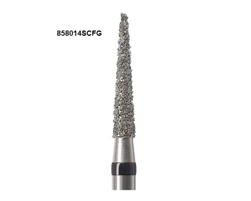 Боры Öko-Dent алмазные турбинные (игловидный), super corse, черный, 858012SCFG Öko Dent 858012SCFG,шт