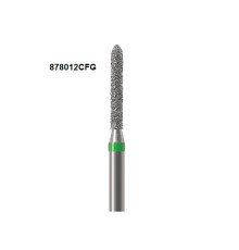 Бори Öko-Dent алмазні турбінні (торпедо стандартний), corse, зелений, 878012CFG Öko Dent 878012CFG,шт