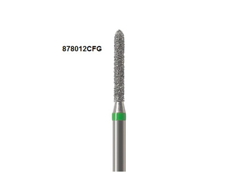 Боры Öko-Dent алмазные турбинные (торпедо стандартный), corse, зеленый, 878012CFG Öko Dent 878012CFG,шт