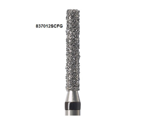 Боры Öko-Dent алмазные турбинные (цилиндр), super coarse, черный, 837012SCFG Öko Dent 837012SCFGшт