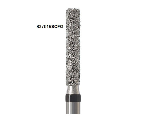Боры Öko-Dent алмазные турбинные (цилиндр), super coarse, черный, 837016SCFG Öko Dent 837016SCFGшт