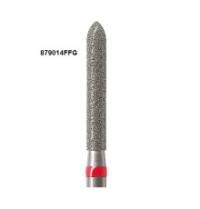 Бори Öko-Dent алмазні турбінні (торпедо подовжений), fine, червоний, 879014FFG Öko Dent 879014FFGшт