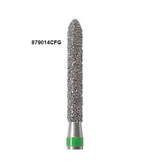 Бори Öko-Dent алмазні турбінні (торпедо подовжений), coarse, зелений, 879014CFG Öko Dent 879014CFG шт
