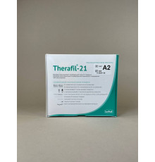 Therafil-21 (терафіл) матеріал композиційний пломбувальний, набір (основна паста 15г, каталізаторна паста 15г, основа адгезива 3г, каталізатор адгезива 3г, гель труючий 2*2.8г, шпателі 25шт, пензлик 5шт, канюлі 3шт, змішувальний блокнот) 1401 LaTus A2,уп