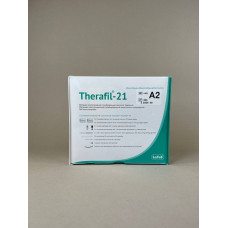 Therafil-21 (терафил) материал композиционный пломбировочный, набор (основная паста 15г, катализаторная паста 15г, основа адгезива 3г, катализатор адгезива 3г, гель прочностный 2*2.8г, шпатели 25шт, кисточка 4шт ,уп