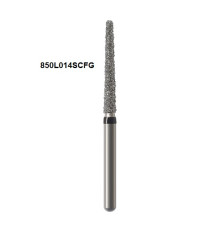 Бори Öko-Dent алмазні турбінні (з круглим кінцем подовжений), super coarse, чорний 850L014SCFG Öko Dent 850L014SCFGшт.