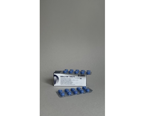 Mira-2-Ton Tablets, пігулки для виявлення зубного нальоту, 50шт., 605765 Hager&Werken