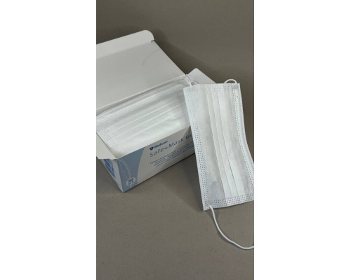 Маска медична Safe+Mask Economy, (50шт/упак) білий, 906448 Medicom