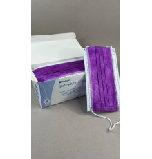 Маска медицинская Safe+Mask Economy, (50шт/упак) лавандовый, 901702 Medicom