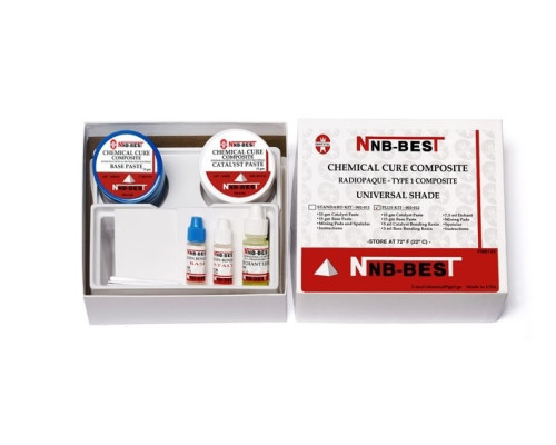 NNB-Best PLUS KIT-002012 реставрционный материал, набор (Catalaist Paste 15гр + Base Paste 15гр + Catalist BondingResin 3мл + Base Bonding Resin 3мл + tchant Liquid 7.5мл) 000747 Dentstal