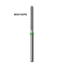 Бори Öko-Dent алмазні турбінні (циліндричний із закругленим кінчиком подовжений), coarse, зелений, 882016CFG Öko Dent 882016CFG шт.