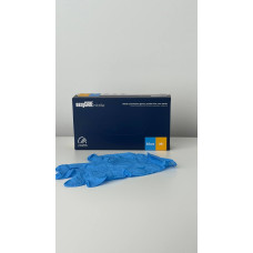 Рукавички медичні оглядові нестерильні без пудри, 100шт. блакитний нітрил 078224 EasyCARE Mупаковка