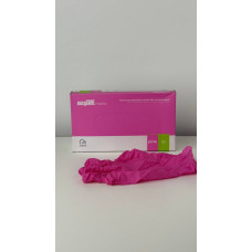 Рукавички медичні оглядові нестерильні без пудри, 100шт. рожевий нітрил 078286 EasyCARE Lупаковка