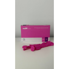 Рукавички медичні оглядові нестерильні без пудри, 100шт. рожевий нітрил 078293 EasyCARE Mупаковка