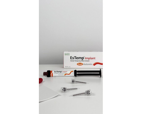 Es Temp Implant  (Іс Темп Імплант) стоматологічний тимчасовий цемент подвійного твердіння, шприц 10гр, 954234 Spident