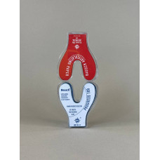 Артикуляційний папір 2-сторонній 20м пластиковий корпус 8 мкм, шир. 22мм червоний BK25 Bausch