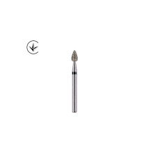 Бори алмазні турбінні (сливка), medium, чорний 008118 Luster Dent FO-32H,шт
